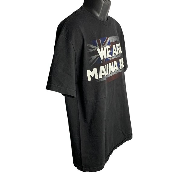 We Are Mauna Kea Hawaiian T Shirt M Black Crewneck Short Sleeve Double Sided - Picture 6 of 7